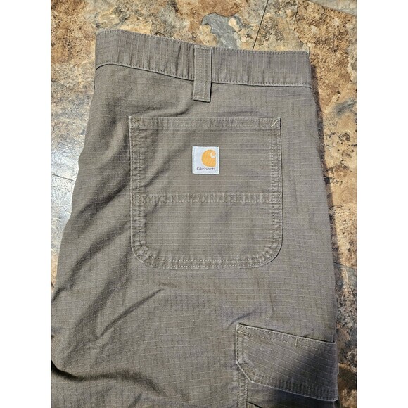 Carhartt Cargo Shorts Mens 40 Gray Force Ripstop Relaxed Fit Work Casual (A233) - Picture 1 of 10